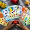 24 PCS Sport Ball Stickers for Kids, Make a Face Stickers, Make Your Own Mix and Match Sticker Sheets, Basketball, Baseball, Football, Volleyball, Soccer, Rugby Stickers for Teens/Kids
